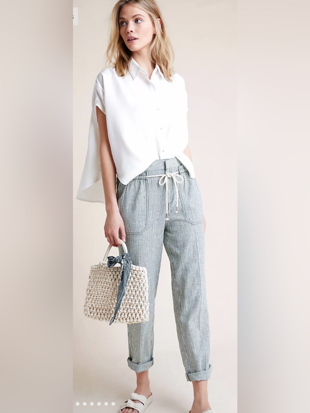 Anthropologie Seashore Striped Pants